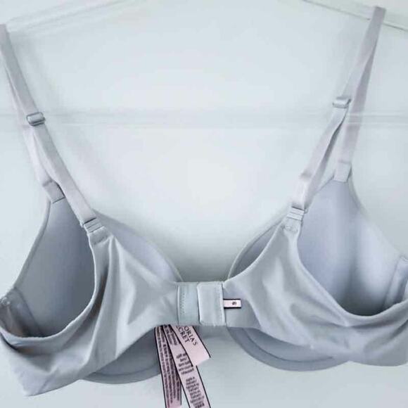 Victoria's Secret Uplift Semi-Demi 32B Bra Gray Lightly Padded Underwire - Picture 3 of 6